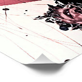 抽象芸術表現主義ウォールアート：ミックスメディア ポスター (コーナー)