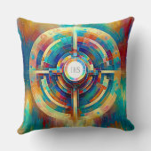 抽象芸術表現主義スタイル聖餐式 クッション (裏面)