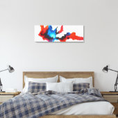 抽象芸術表現主義セピモダンア絵画アート キャンバスプリント (インサイチュ (寝室))