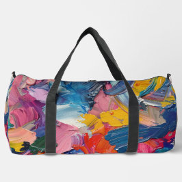 抽象芸術表現主義パ絵を描ターン ダッフルバッグ