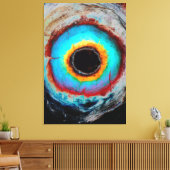 抽象芸術表現主義ブラックホコンテンポラリーール キャンバスプリント (インサイチュ (リビング))