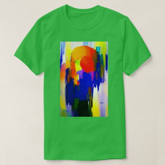 抽象芸術表現壁紙6 Tシャツ (デザイン正面)