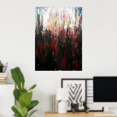 抽象芸術表現1番 ポスター (ホームオフィス)