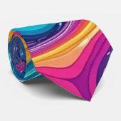 抽象芸術表面アートワーク1200 – 男性のネクタイ ネクタイ (ロール)