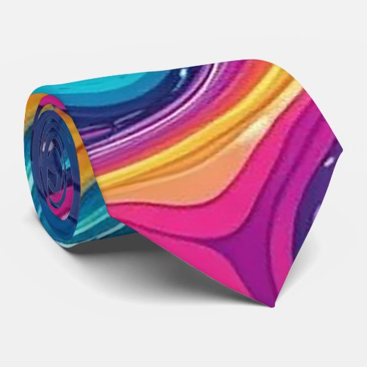 抽象芸術表面アートワーク1200 – 男性のネクタイ ネクタイ (ロール)