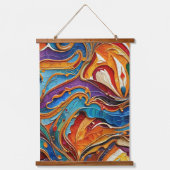 抽象芸術表面アートワーク1211 – ウォールタペストリー (正面)