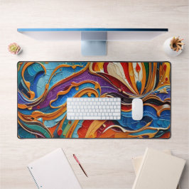 抽象芸術表面アートワーク1211 - Desk Mat デスクマット