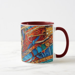 抽象芸術表面アートワーク1214 - Coffee Mag マグカップ