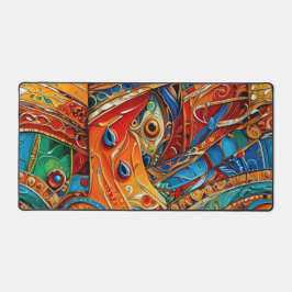 抽象芸術表面アートワーク1214 - Desk Mat デスクマット