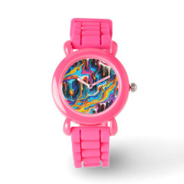 抽象芸術表面アートワーク1217 - Kid's Watch 腕時計