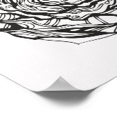 抽象芸術装飾バラ2 ポスター (角)