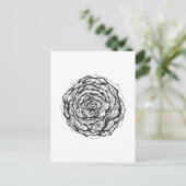 抽象芸術装飾バラ ポストカード (スタンド正面)