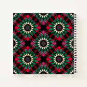 抽象芸術装飾幾何学プリント装飾p ノートブック (裏面)