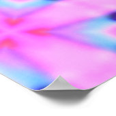 抽象芸術装飾幾何学万華鏡のように千変万化するパターン質感 ポスター (角)