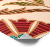 抽象芸術装飾用ヴィンテージ模様デザインabst ポスター (角)