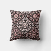 抽象芸術装飾装飾デコ茶色ベージュb クッション (裏面)