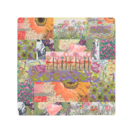 抽象芸術複数の花2 メタルプリント