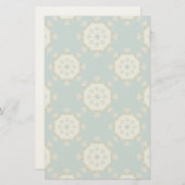 抽象芸術要素を含むダマスクパターン 便箋 (正面/裏面)