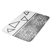 抽象芸術角錐の三角形の線パターン バスマット (アングル)