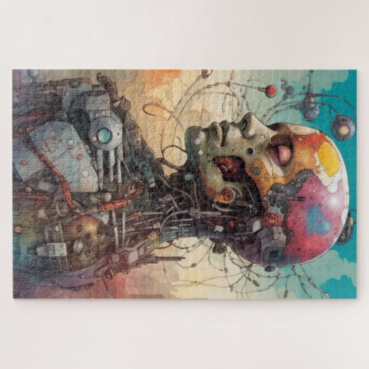 抽象芸術解剖学的サイボージグソーパズル ジグソーパズル (横)