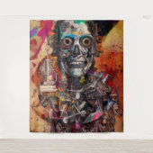 抽象芸術解剖学的サイボータペストリー タペストリー (正面)