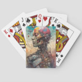 抽象芸術解剖学的遊サイボーグのカード トランプ (裏面)