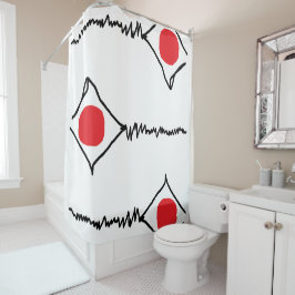 抽象芸術設計モダンシャワーカーテン シャワーカーテン