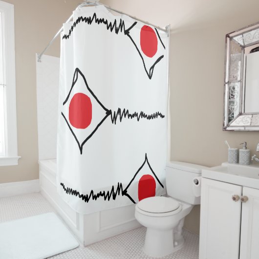 抽象芸術設計モダンシャワーカーテン シャワーカーテン (インサイチュ)
