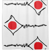 抽象芸術設計モダンシャワーカーテン シャワーカーテン (正面)