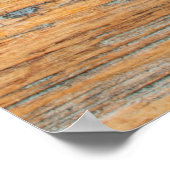 抽象芸術詳細の古い木製の美しいVのテクスチャ ポスター (角)