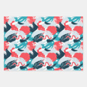 抽象芸術誕生日包装紙シート ラッピングペーパーシート (正面)