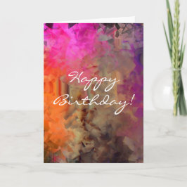 抽象芸術誕生日 カード