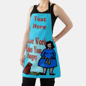 抽象芸術調理師デザイン追加文字、エプロン エプロン (インサイチュ)