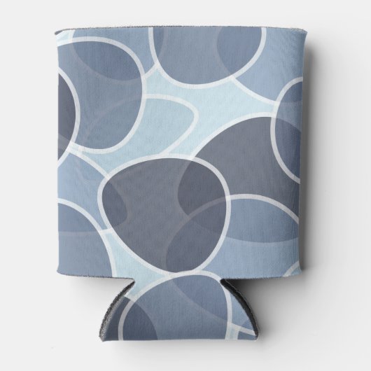 抽象芸術豆シェイプデザインアート 缶クーラー (正面)