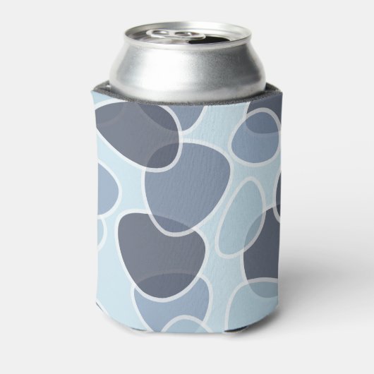 抽象芸術豆シェイプデザインアート 缶クーラー (缶裏面)