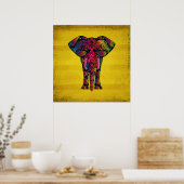 抽象芸術象の装飾用デザイン ポスター (キッチン)