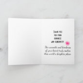 抽象芸術象の装飾装飾ありがとう サンキューカード (内部)