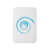 抽象芸術貝の巻き付き バスマット (正面縦)