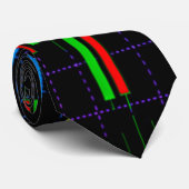 抽象芸術財務グラフ ネクタイ (ロール)