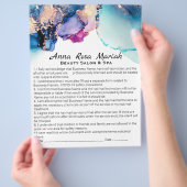 *~*抽象芸術責任放棄+サービス美しい チラシ (手)