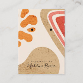 抽象芸術質感アーティザンイヤリングディスプレイカード コーリングカード