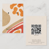 抽象芸術質感アーティザンイヤリングディスプレイカード コーリングカード (正面/裏面)