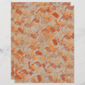 抽象芸術質感イン秋の色スクラップブック紙 (正面/裏面)