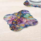 抽象芸術質感 ペーパーコースター (アングル)