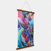 抽象芸術質感 吊り下げ型タペストリー (傾斜あり)