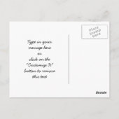 抽象芸術赤いケシ青い空ステンドグラスのモザイク ポストカード (裏面)