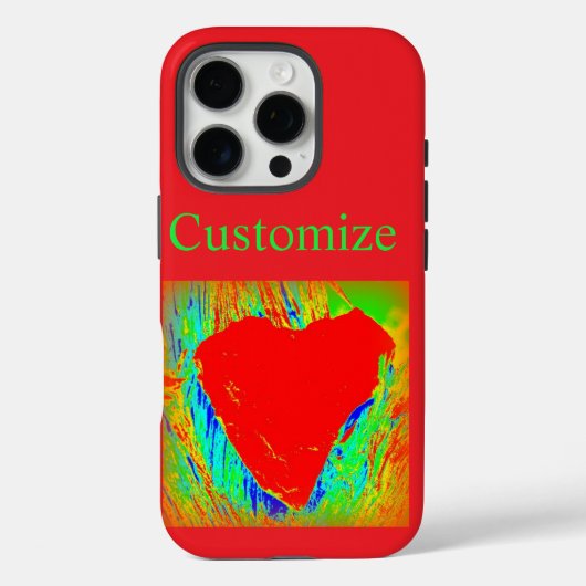 抽象芸術赤いハートの電話ケース Case-Mate iPhoneケース (裏面)