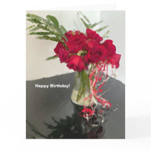 抽象芸術赤いバラが花瓶に