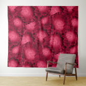 抽象芸術赤いバラのポピー花フローラロマンチックV タペストリー (インサイチュ(横))