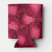 抽象芸術赤いバラのポピー花フローラロマンチックV 缶クーラー (正面)